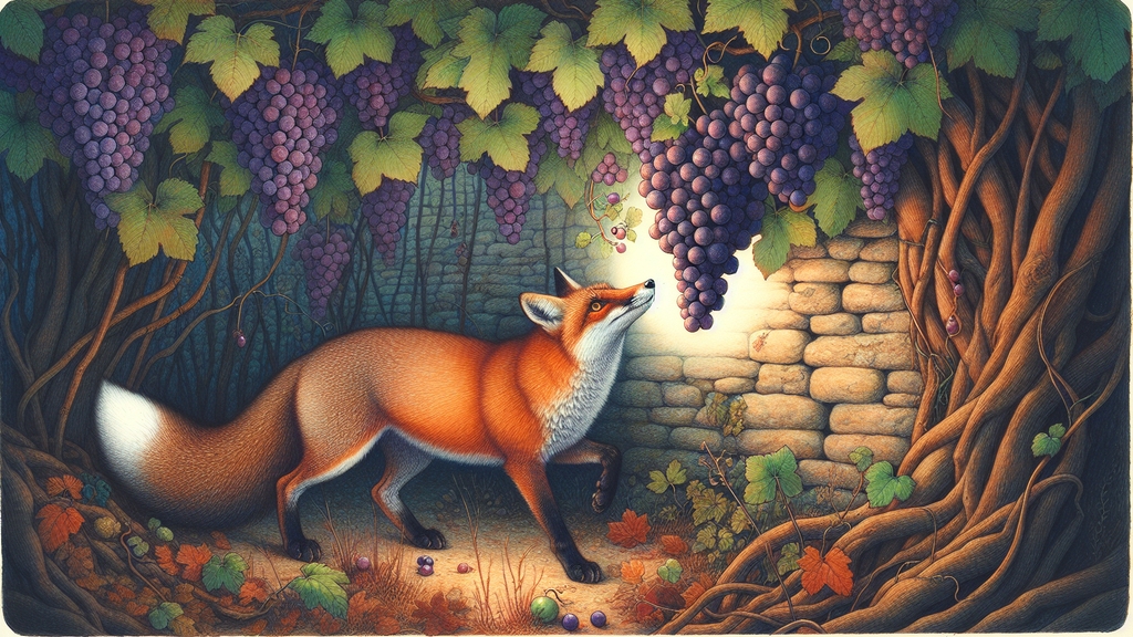 The Fox and the grapes