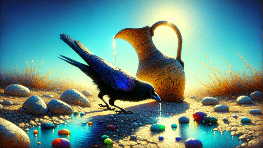 The crow and the pitcher